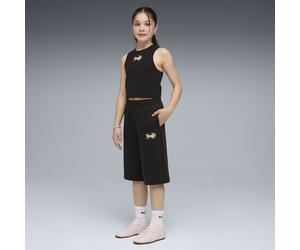 PUMA Shorts hasta la rodilla holgados MID 90s juveniles, Accesoiros, Negro, 11-12Y 11-12Y