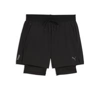 PUMA Shorts PWRMODE 2-in-1 Stretch Woven para hombre, Accesoiros, Negro, XXL