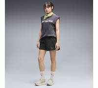 PUMA Shorts tejidos Run Culture Collective T7 4" para mujer, Ropa, Negro, M