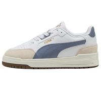 PUMA Shuffle Downtown LO OG JR - Zapatillas Deportivas, Color Blanco-Gris Cielo Dorado, 3.5 UK, Puma Blanco Gris Cielo Puma Oro, 36 EU