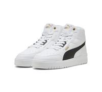 PUMA Shuffle Downtown Mid - Tenis Unisex para Hombre, Color Blanco, Negro y Dorado, Talla 40, Puma Blanco Puma Negro Puma Oro, 43 EU