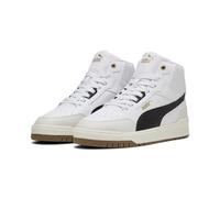 PUMA Shuffle Downtown Mid - Tenis Unisex para Hombre, Color Blanco, Negro y Gris Vapor, Talla 36, Puma Blanco Puma Negro Vapor Gris, 40 EU