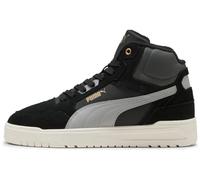 PUMA Shuffle Downtown Mid WTR, Tenis Unisex para Hombre, Color Negro y Gris Echo Gold, Talla 10.5, Puma Negro Gris Echo Puma Oro, 45 EU