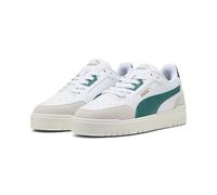 PUMA Shuffle Downtown OG - Tenis Unisex para Hombre, Color Blanco, Verde Salvaje, Gris Vapor, Talla 4, Puma Blanco Verde Salvaje Gris Vapor, 37 EU