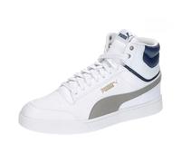 PUMA Unisex Shuffle Mid Zapatillas, Puma White Concrete Gray Persian Blue Puma Gold, 37.5 EU