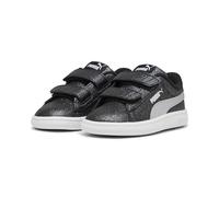 PUMA Smash 3.0 Glitz Glam V INF, Sneaker Bebé-Niñas, Black Silver White, 19 EU