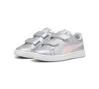 PUMA Smash 3.0 Glitz Glam V PS, Sneaker, Glacial Gray-Frosty Pink, 35 EU