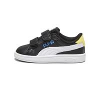 PUMA - Smash 3.0 L Let's Play V INF, Zapatillas Black White-Regal Blue-Lemon Meringue,