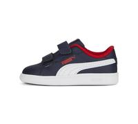 PUMA Smash 3.0 L V INF, Zapatillas Unisex bebé, Navy White-FOR All Time Red, 20 EU