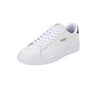 PUMA Smash V2 L, Zapatillas de Deporte Unisex adulto, Puma White-Puma White-Peacoat-Puma Team Gold, 43 EU
