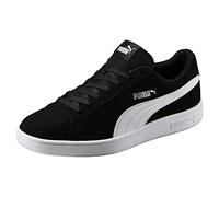 PUMA Smash V2, Zapatillas de Deporte Unisex adulto, Puma Black-Puma White-Puma Silver, 38 EU