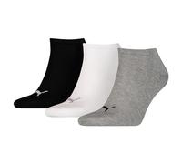 PUMA Unisex Sneaker Plain, Calcetines Unisex adulto, Gris / Blanco / Black, 43-46