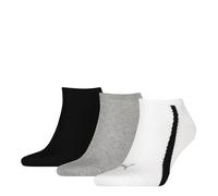 PUMA Sneaker, Unisex adulto, Blanco (White / Grey / Black 02), 42, (Pack de 3)