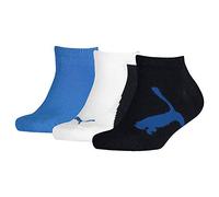 PUMA Sneaker, Unisex niños, Azul (Navy / White / Strong Blue), 38, (Pack de 3)