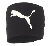 Puma Sock Stopper Banda sujeta espinillera, Unisex, Multicolor (Negro/Blanco), Talla única