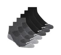 PUMA Socks Men's Quarter Cut Socks, Grey/Grey, Sock Size:10-13/Shoe Size: 6-12 (Pack of 6)
