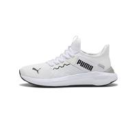 PUMA SOFTRIDE Enzo 5 Slip Tech - Tenis Unisex para Correr de Carretera, Color Blanco, Negro y Gris, Talla 7, Puma Blanco Puma Negro Gris Echo, 40.5 EU