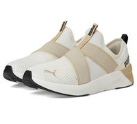 Puma Softride Harli Slip-on Cross Training Shoes, Zapatillas Mujer, Blanco cálido, Almendra Tostada, Negro, 36 EU