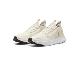 Puma SOFTRIDE Symmetry FUZION WN - Tenis de Correr para Mujer, Color Blanco cálido, Nieve Alpina, Brillo Malva, Talla 4.5 de Reino Unido