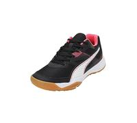 PUMA Solarflash II, Indoor Court Shoe Unisex Adulto, Black Fire Orchid White Gum Red, 40 EU