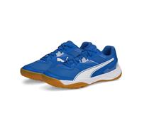 PUMA Solarflash II, Indoor Court Shoe Unisex Adulto, Royal White Gum, 44.5 EU