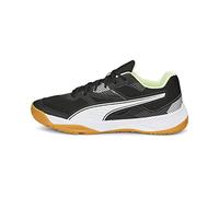 PUMA Solarflash II, Zapato de Tribunal Interior Unisex Adulto, Black White-Fizzy Light-Gum, 45 EU