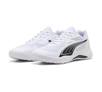 PUMA Solarflash III, Zapato de Tribunal Interior Unisex Adulto, Blanco White/Negro Black, 45 EU