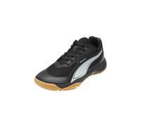 PUMA Solarflash III, Zapato de Tribunal Interior Unisex Adulto, Negro y Gris Claro, 37 EU