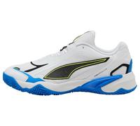 PUMA SOLARSTRIKE 4 - Tenis Unisex para Interiores, Color Blanco, Negro y Azul Ultra, Talla 8 de Reino Unido, Puma Blanco Puma Negro Ultra Azul, 42 EU