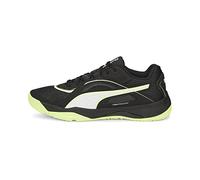 PUMA Solarstrike II, Zapato de Tribunal Interior Unisex Adulto, Black White-Fizzy Light, 42 EU