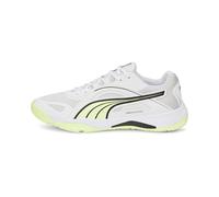 PUMA Solarstrike II, Zapato de Tribunal Interior Unisex Adulto, White-Fizzy Light Black, 44 EU