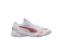 PUMA Solarstrike W+ 4, Zapato de Tribunal Interior Unisex Adulto, White Heat Fire Lilac Crush Berry, 37 EU