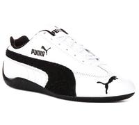 Puma Speedcat Cuero Racetrack Calle Trainer En Blanco Negro EU 36-41