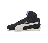 PUMA SPEEDCAT Mid SPARCO, Zapatillas Unisex Adulto, Negro Black/Whisper White Team Gold, 38.5 EU