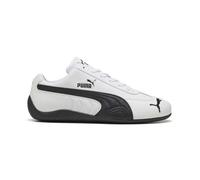 PUMA Speedcat Shield - Tenis de piel con cordones para hombre, estilo casual, color negro, Blanco/Negro/Blanco, 44 EU