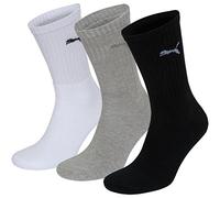 Calcetines puma crew 3p blanco-negro-gris 43 - 46