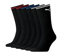 PUMA Sport Crew Stripe Socks (3 Pack) Calcetines, negro, 39-42 Unisex Adulto