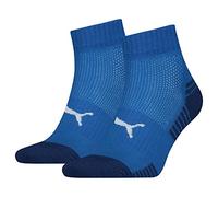 PUMA Quarter Calcetines, Azul (Blue), 35-38 (Pack de 2) Unisex Adulto