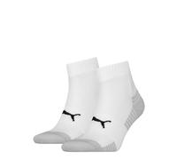 PUMA Quarter Calcetines, Blanco (White) 07, 43-46 (Pack de 2) Unisex Adulto