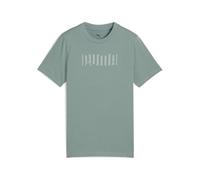 PUMA Sport Graphic tee G, Camisetas Niñas, Green Moon,
