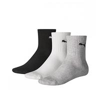 Puma Sport Junior 3P - Calcetines para niños, color gris, talla 35-38