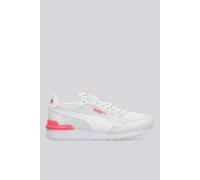PUMA Zapatillas ST Runner v4 Mesh Niño 36, Feather Gray White Magic Rose Pink