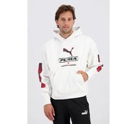 Sudadera con capucha estampada de felpa PUMA Sport Boxy para hombre, Accesoiros, Blanco, M
