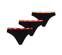 PUMA String Women (3-Pack), Ropa, Negro/Rojo, 1 1