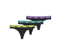 PUMA String Women (3-Pack), Ropa, Negro/Various Logo Colors, 5 5