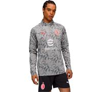 Puma - Sudadera Ac Milan Pre-Match 2025-2026, Unisex, Smokey Gray-White, L