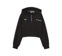 PUMA Sudadera con capucha Bmw M Motorsports Essentials+ para mujer, Negro Puma, Large