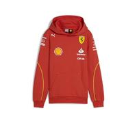 PUMA Sudadera con Capucha del Equipo Scuderia Ferrari 2024 para niños - Rojo Quemado