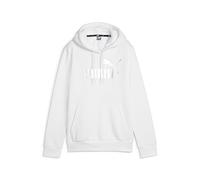 PUMA ESS+ Metallic Logo Hoodie FL Sudor, Mujer, Blanco, XS