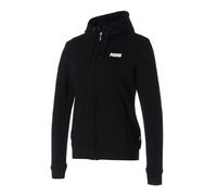 PUMA Sudadera con capucha Essential con cremallera completa para mujer, Puma Negro, S